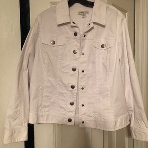 Coldwater Creek white jacket, size XL